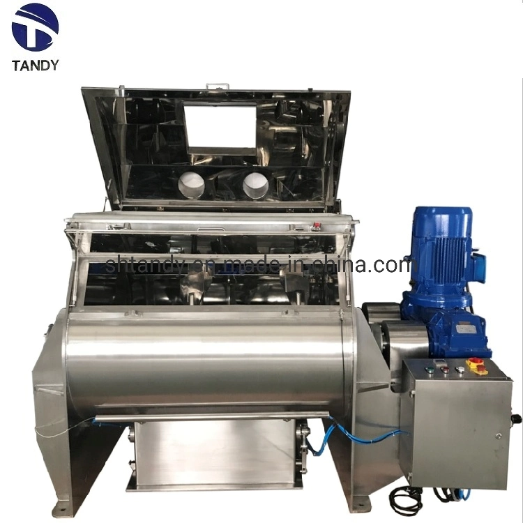 Powder Groove Type Blade Blender Trough Shape Double Paddle Mixer