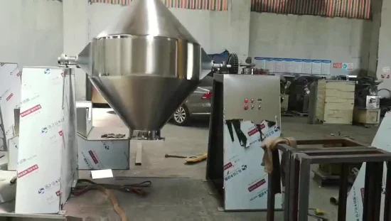 Nouveau type de mélange chimique de poudre de mélangeur industriel à double cône automatique à haute efficacité avec une belle apparence et une large application
