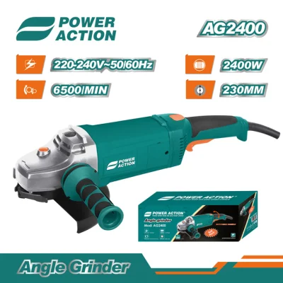 Power Action 2400W 230mm AG2400 Meuleuse d'angle électrique pour machine de découpe